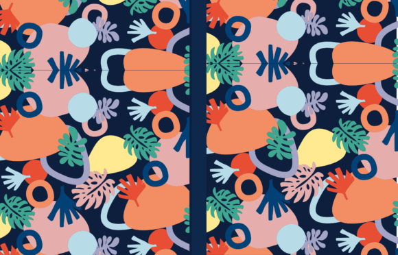 Abstract Floral Journal Cover: A Versatile Embroidery Design