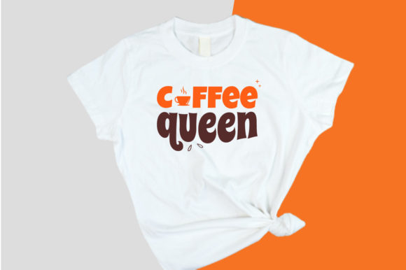 Coffee Queen T Shirt Design for Embroidery Enthusiasts