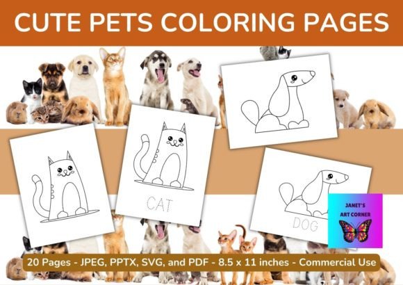 Cute Pets Coloring Pages: A Charming Addition