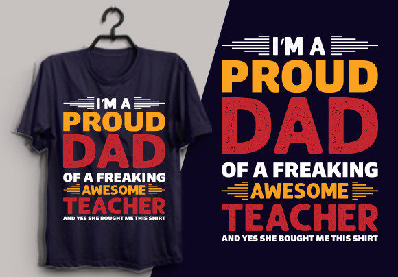 Father's Day T-Shirt Design: A Versatile Vector