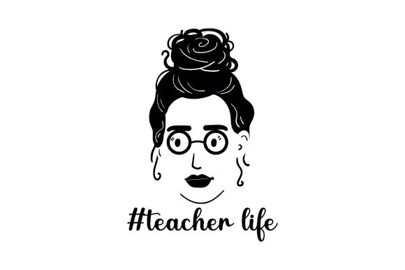 Floating Face with Messy Bun and Glasses
