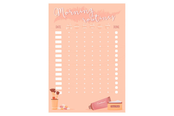 Morning Routines Creative Planner Page