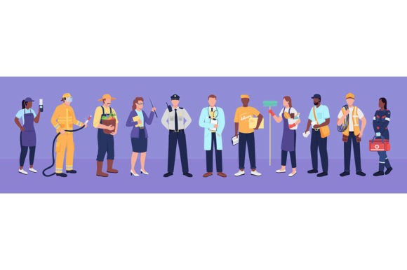 Review: Key Workers Flat Color Vector Characters