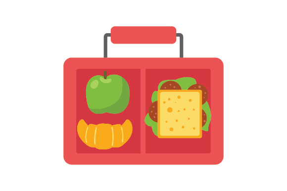 School Lunch Box Clipart for Embroidery