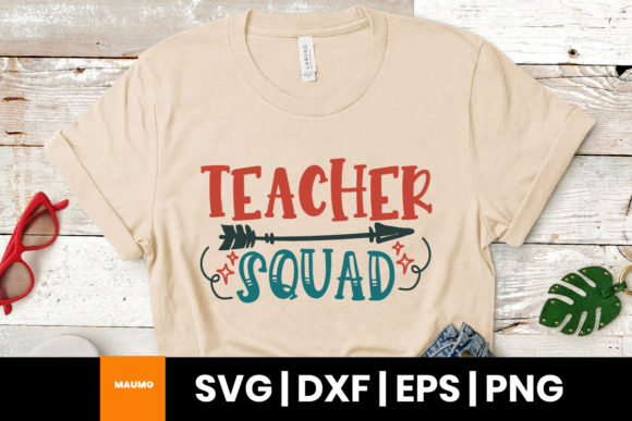 Teacher Squad, Teacher Svg Quote for Embroidery