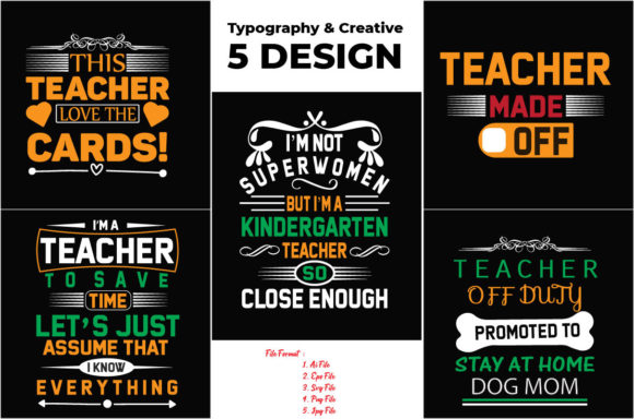 Typography Bundle Tshirt Design Vlo-2: A Versatile Embroidery Asset