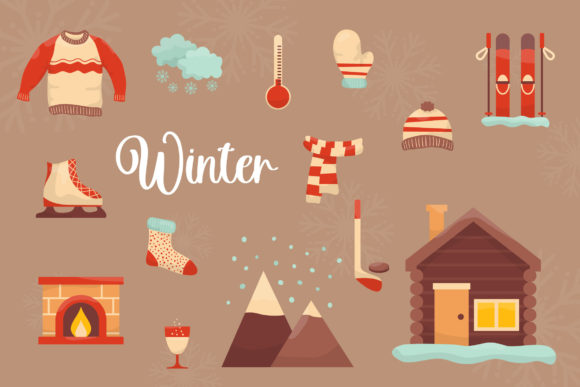 Winter Hand Drawn: A Charming Embroidery Design